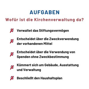 Aufgaben der Kirchenverwaltung
